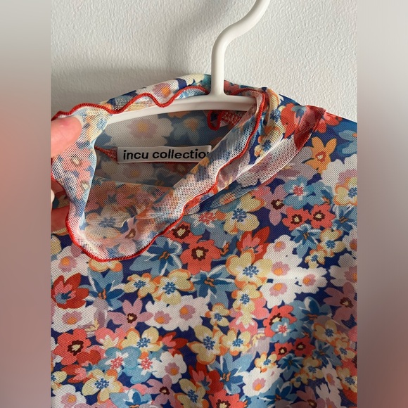 Floral rollneck long sleeves top - Picture 3 of 6